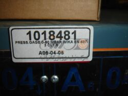 PRESS.GAGE 0-60 MBAR WIKA EN 837-3 CL1.6 - Image 2