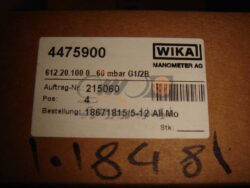 PRESS.GAGE 0-60 MBAR WIKA EN 837-3 CL1.6 - Image 5