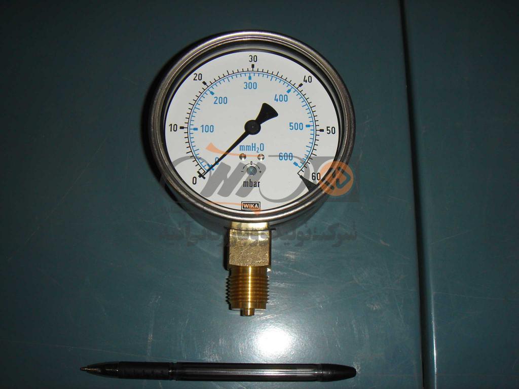 PRESS.GAGE 0-60 MBAR WIKA EN 837-3 CL1.6